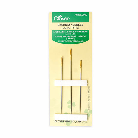 Clover Sashico Needles - Long Type - 3 ct