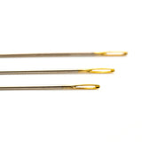 Clover Huck Bent Tip Embroidery Needles - 3 ct