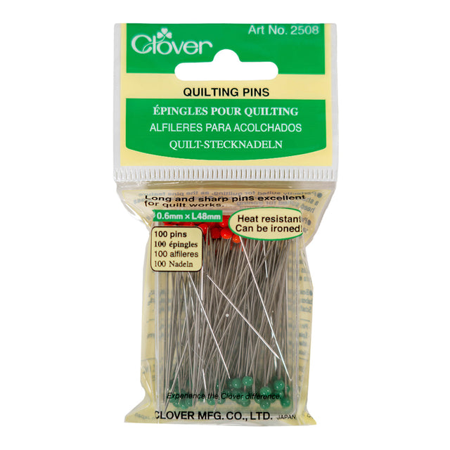 Clover Heat Resistant Quilting Pins - 100 ct