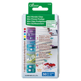 Clover Mini Wonder Clips - Assorted Colors - 50 pc