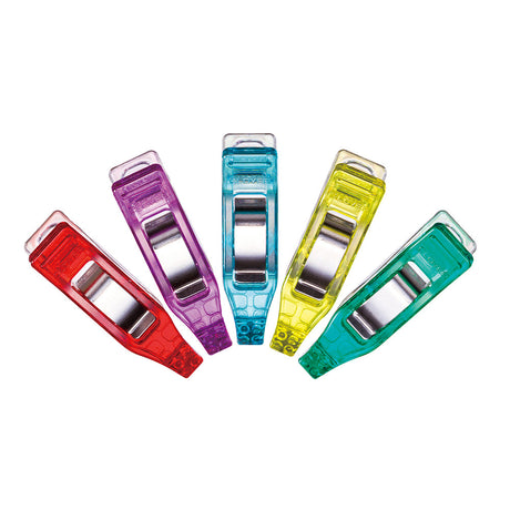 Clover Mini Wonder Clips - Assorted Colors - 50 pc