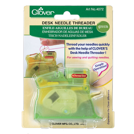 Clover Desk Needle Threader - Green