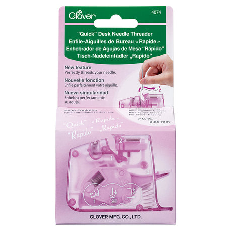 Clover Quick Desk Needle Threader - Purple