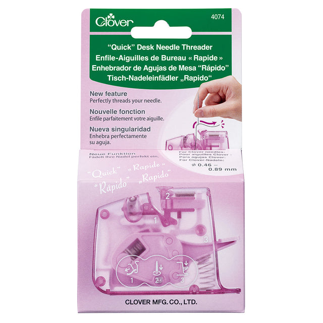 Clover Quick Desk Needle Threader - Purple