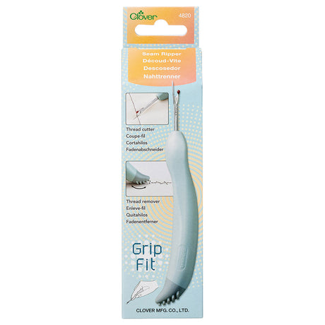 Clover Grip Fit Seam Ripper with Thread Remover