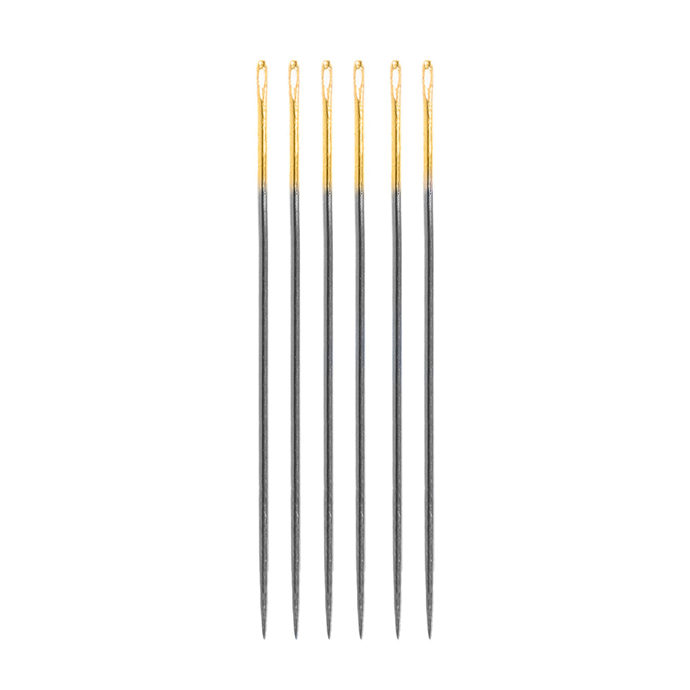 Clover Black Gold Quilting Between Needles - Size 10 - 6 ct