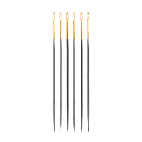 Clover Black Gold Quilting Between Needles - Size 10 - 6 ct