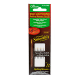 Clover Black Gold Quilting Between Needles - Size 12 - 6 ct