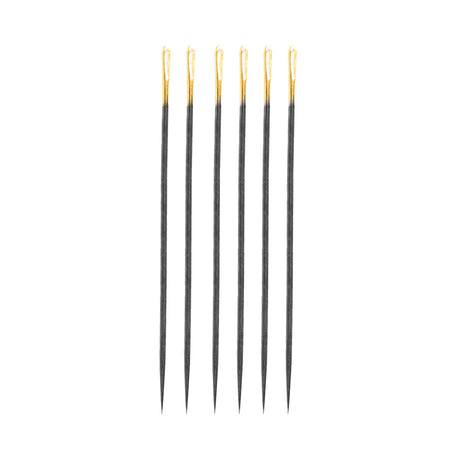 Clover Black Gold Quilting Between Needles - Size 12 - 6 ct