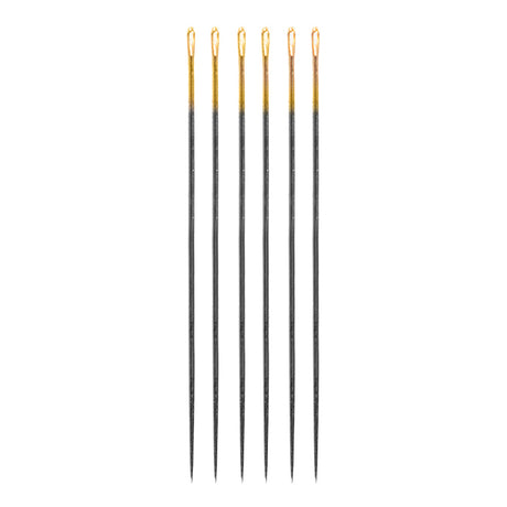 Clover Black Gold Applique/Sharp Needles - Size 9 - 6 ct