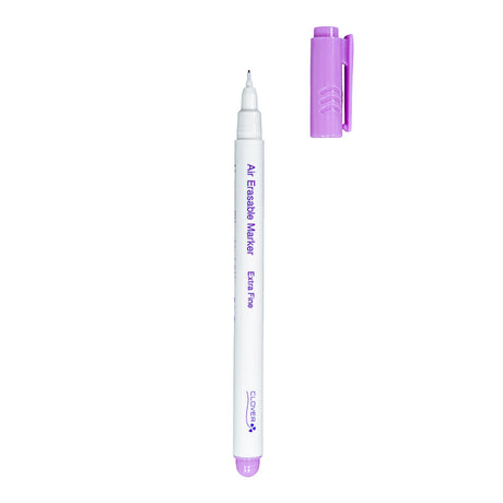 Clover Air Erasable Fabric Marker - Purple, Extra Fine