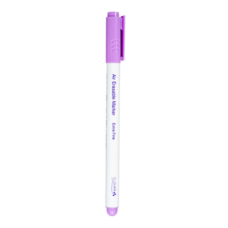 Clover Air Erasable Fabric Marker - Purple, Extra Fine