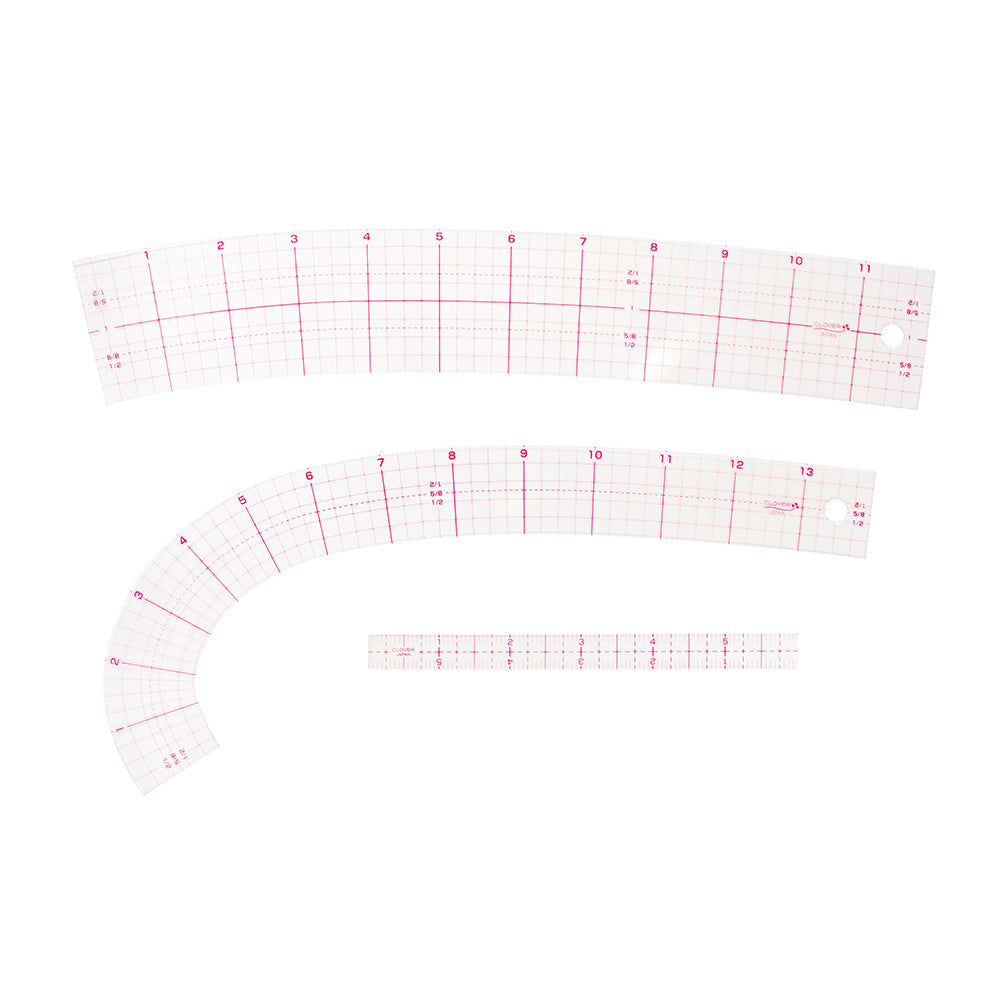Clover Curve Rulers Set with Mini Ruler - 3 pc