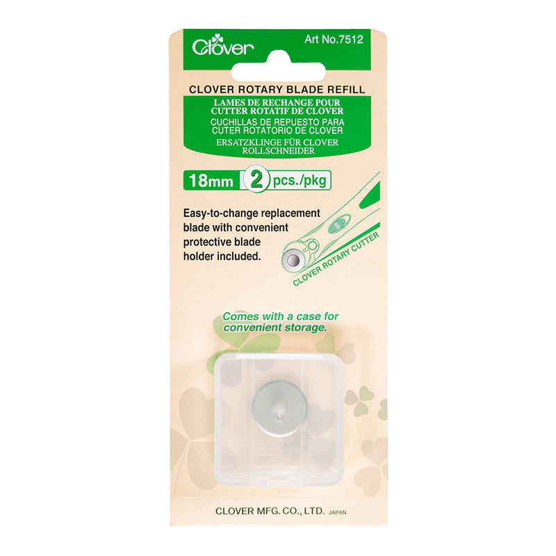 Clover Rotary Cutter Blade Refill - 18mm - 2 ct