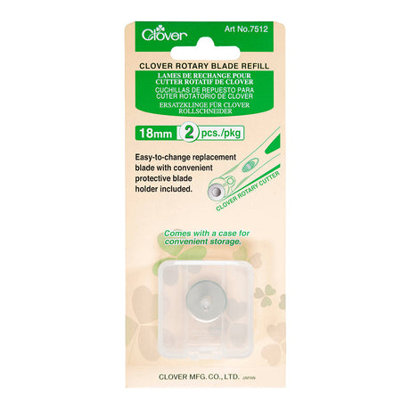 Clover Rotary Cutter Blade Refill - 18mm - 2 ct