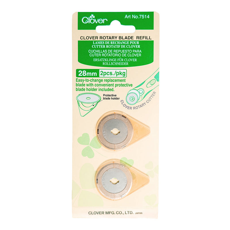Clover Rotary Cutter Blade Refill - 28mm - 2 ct