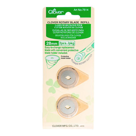 Clover Rotary Cutter Blade Refill - 28mm - 2 ct
