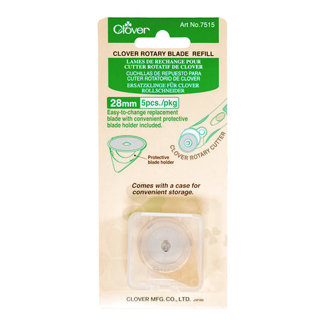 Clover Rotary Cutter Blade Refill - 28mm - 5 ct