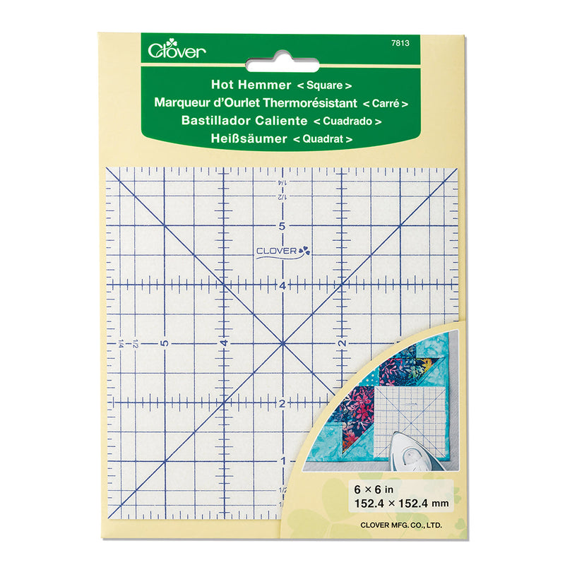 Clover Hot Hemmer Square Ruler