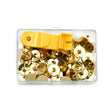 Clover Needlecraft Thumb Tacks with Remover - Brass - 60 pc
