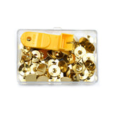 Clover Needlecraft Thumb Tacks with Remover - Brass - 60 pc