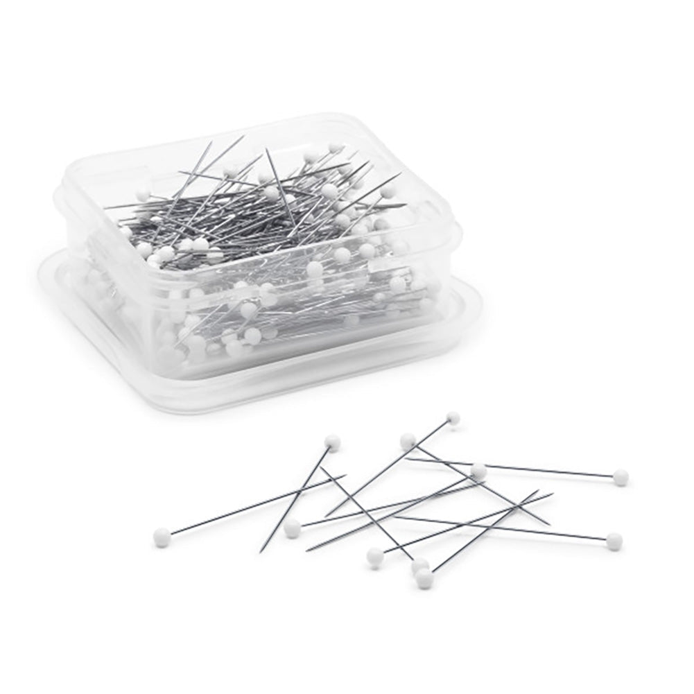 Dritz Extra-Fine Glass Head Pins - 1.375" White - 250 ct