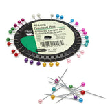 Dritz Long Pearlized Pins - 1.5" Assorted Colors - 40 ct