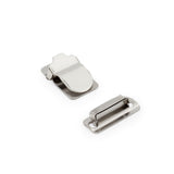 Dritz No-Sew Wide Hook & Eye Closures - Nickel - 4 Sets