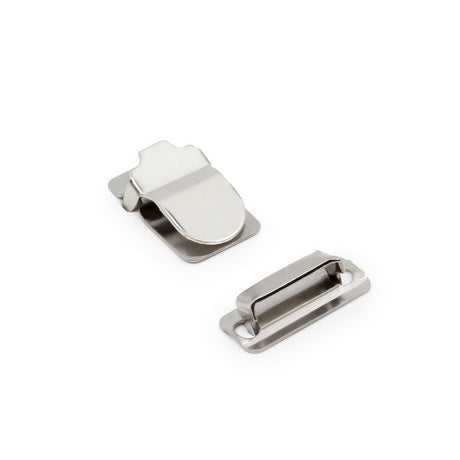 Dritz No-Sew Wide Hook & Eye Closures - Nickel - 4 Sets