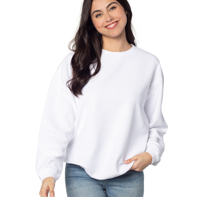 Ladies' Corded Crew Sweatshirt