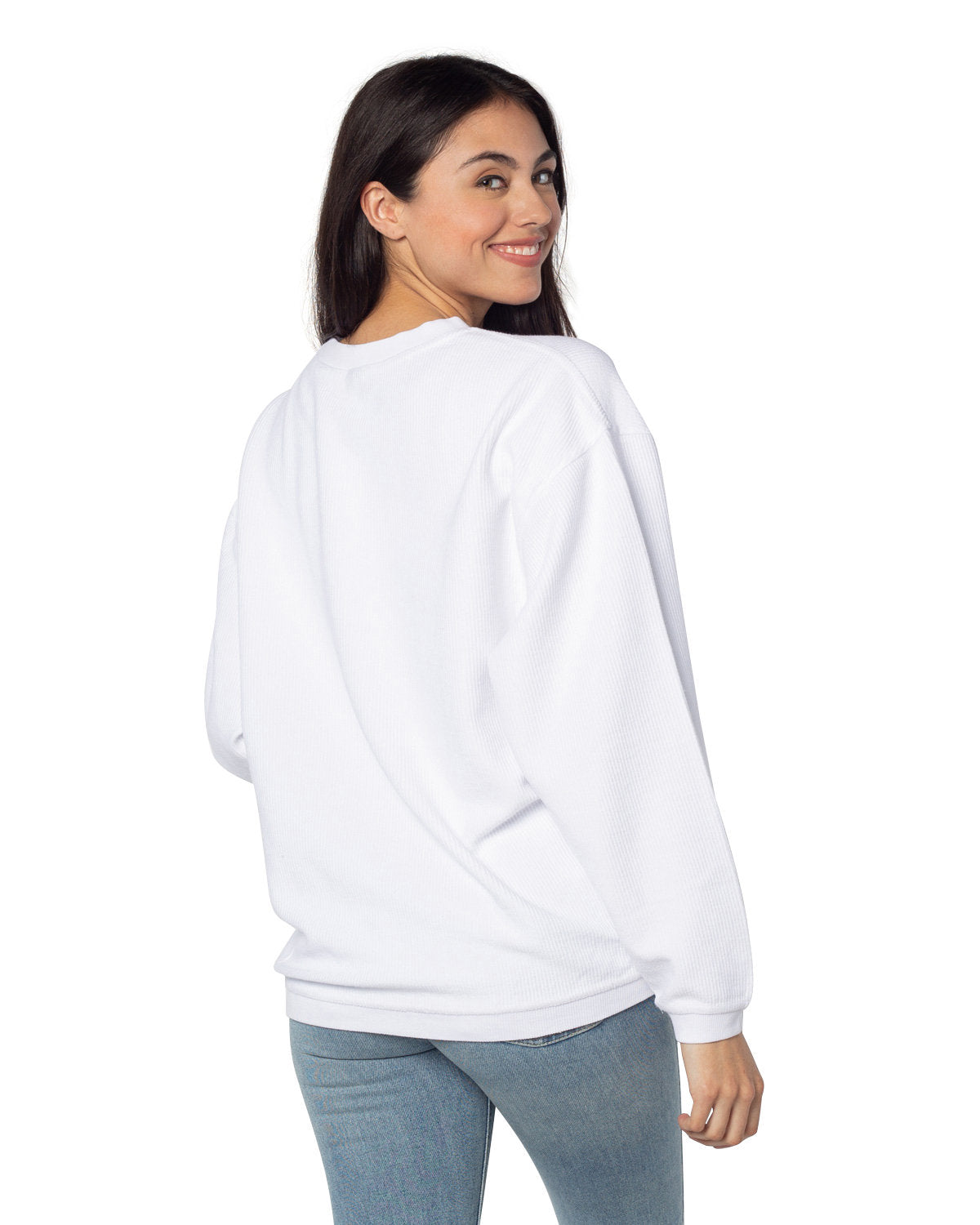 Ladies' Corded Crew Sweatshirt