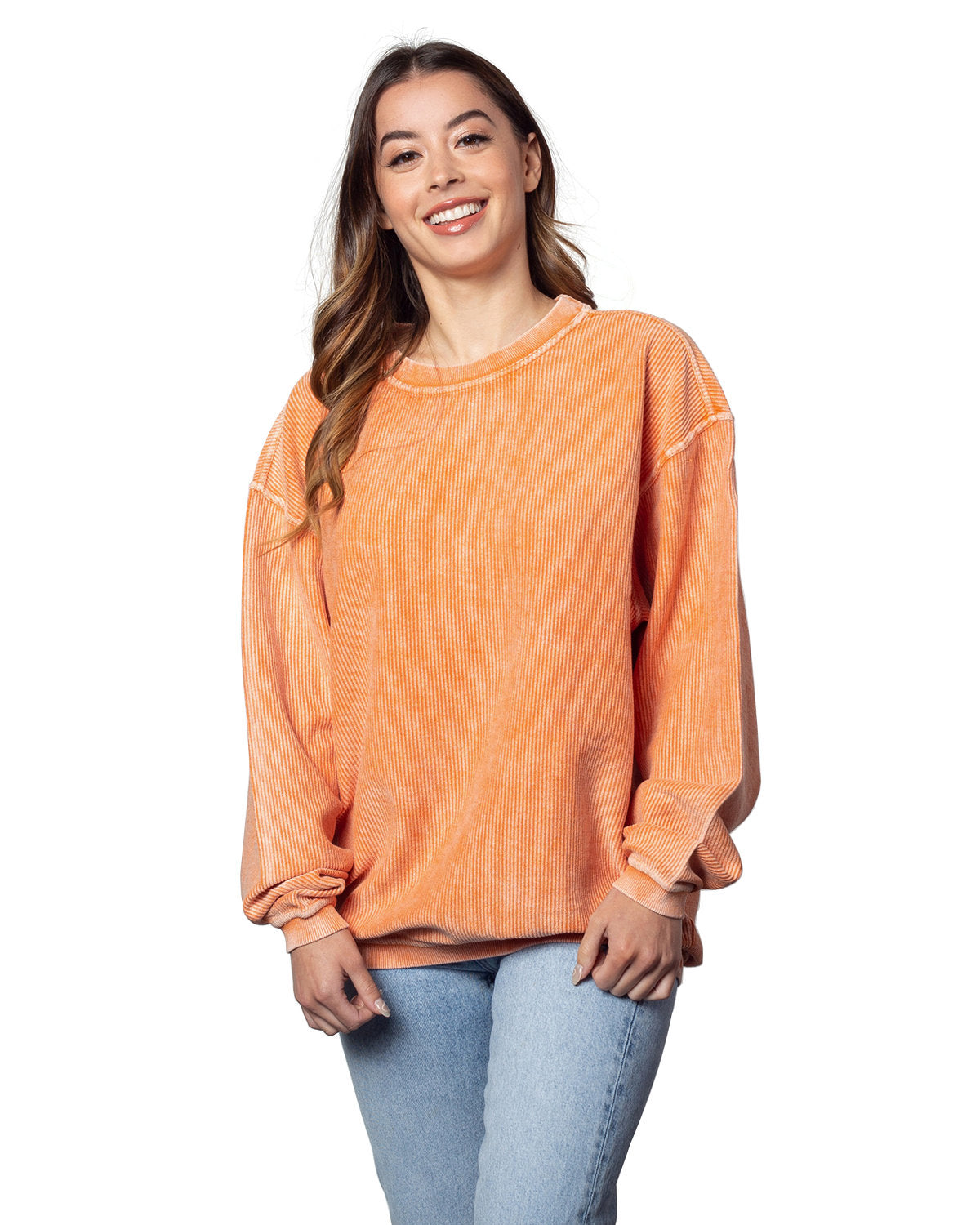 Ladies' Corded Crew Sweatshirt