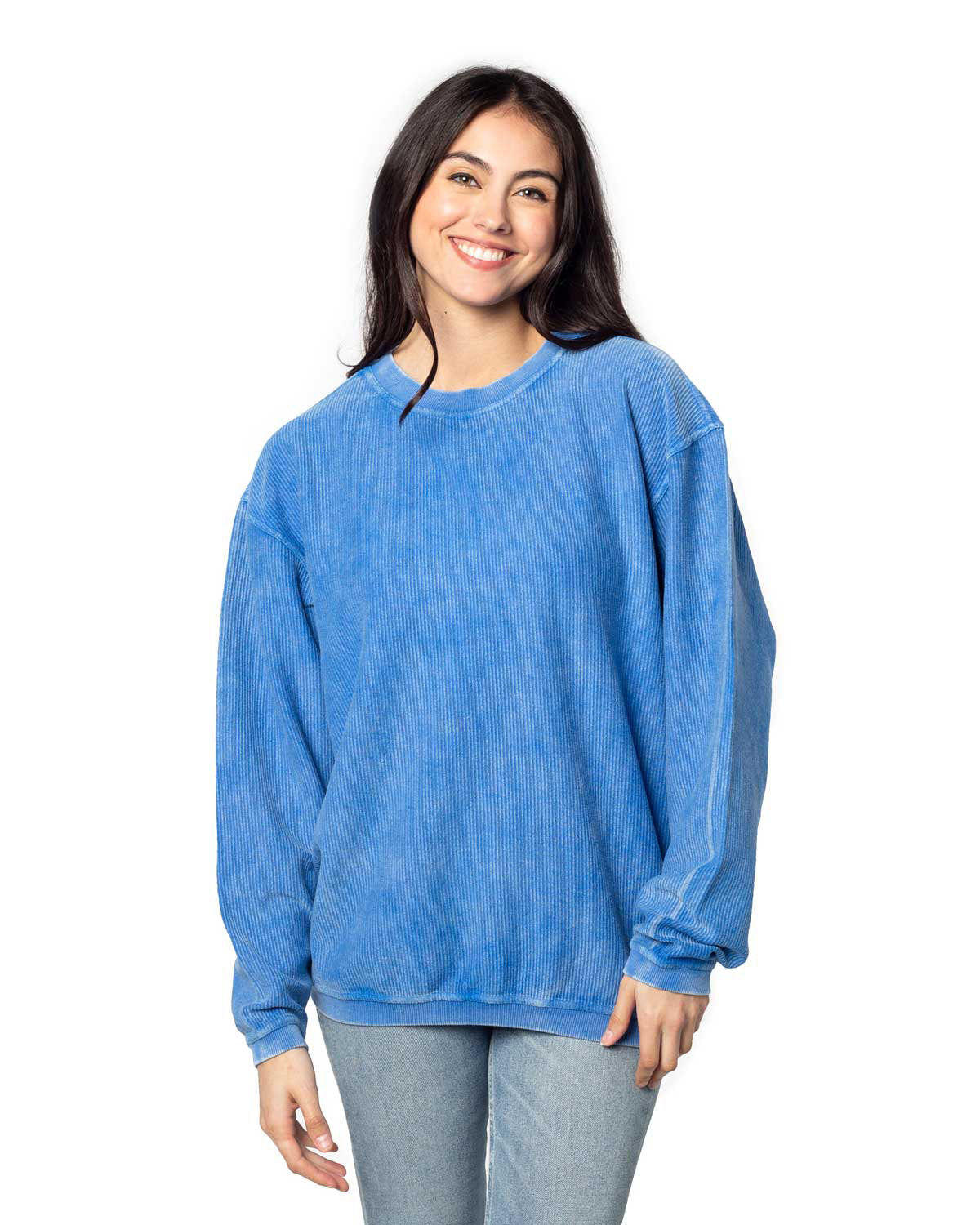 Ladies' Corded Crew Sweatshirt