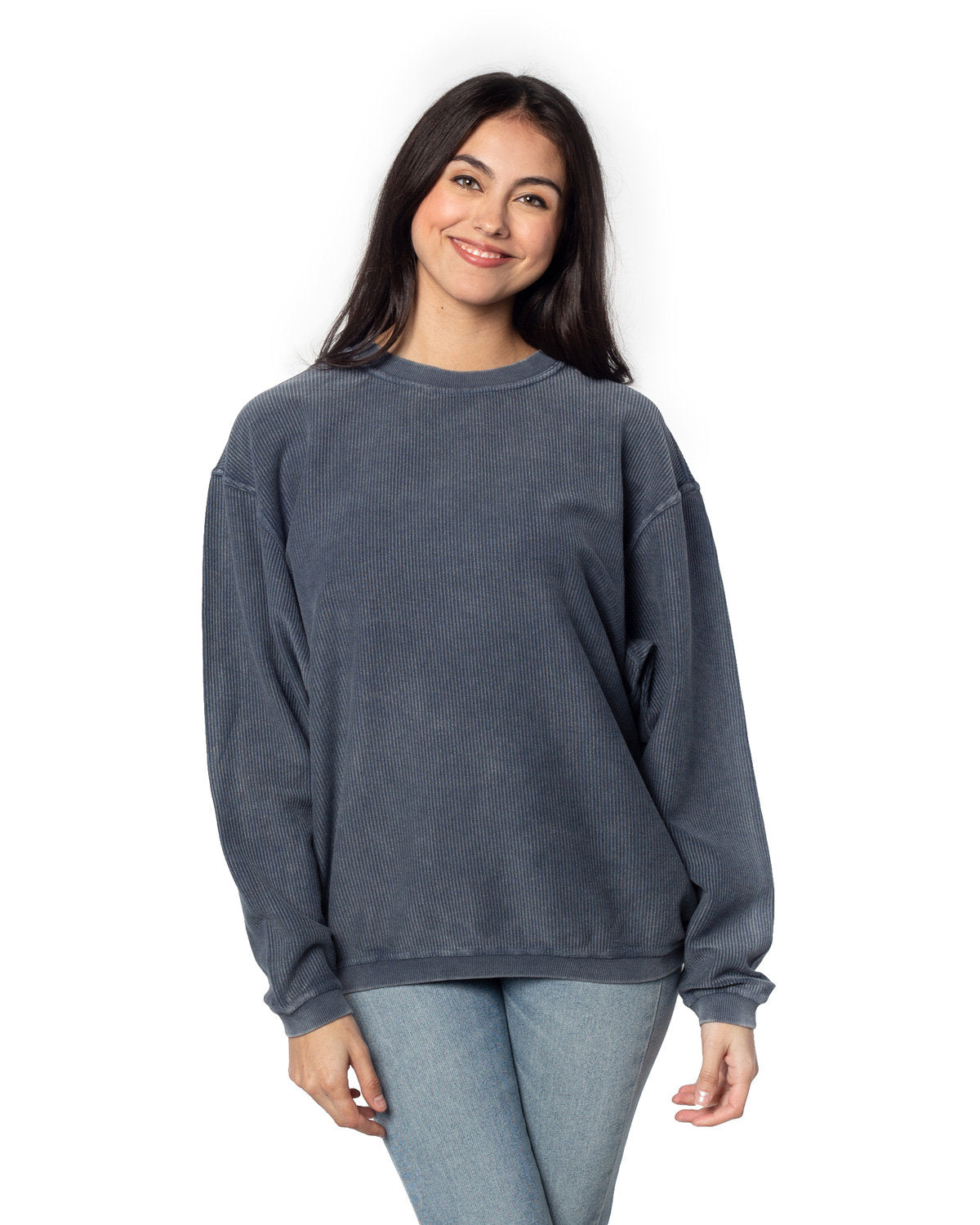 Ladies' Corded Crew Sweatshirt