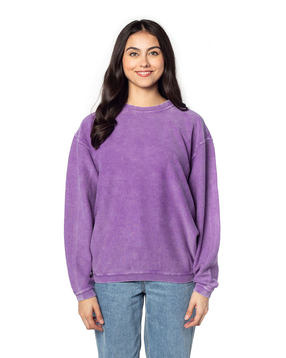 Ladies' Corded Crew Sweatshirt