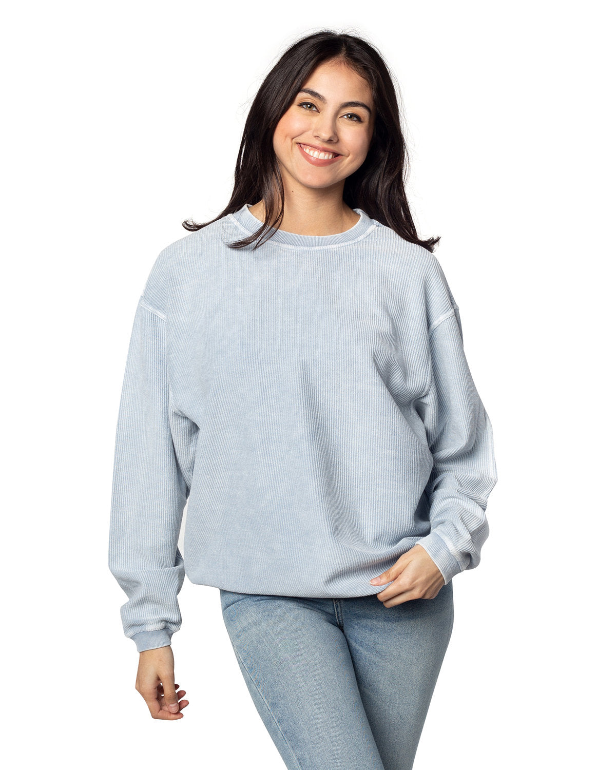 Ladies' Corded Crew Sweatshirt