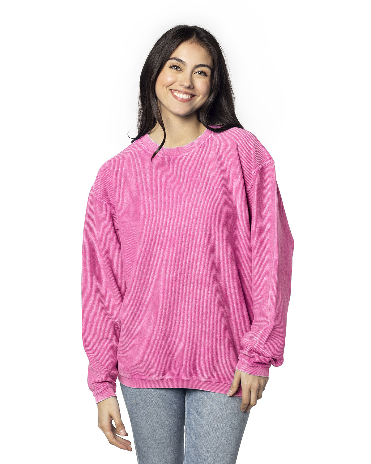 Ladies' Corded Crew Sweatshirt