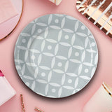 8 Ct. Geometric Paper Dinner Plates Chic 9" Disposable Party Plates