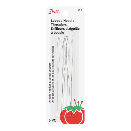 Dritz Looped Needle Threader - Silver - 6 ct