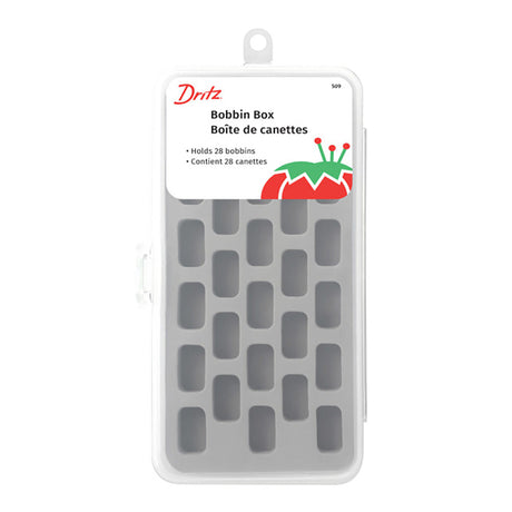 Dritz Plastic Bobbin Box with Insert - Clear