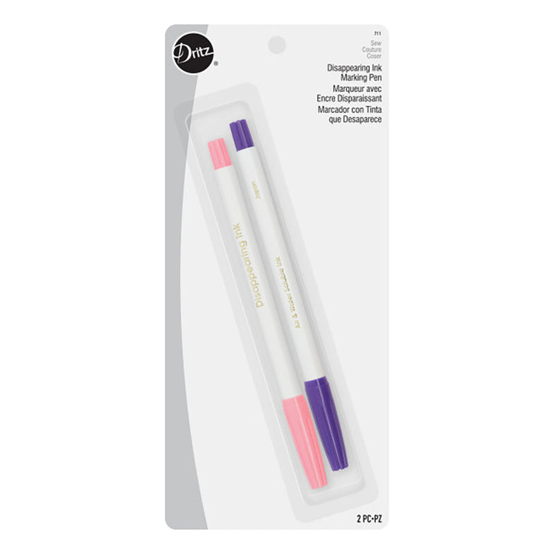 Dritz Disappearing Ink Marking Pens - Assorted - 2pc