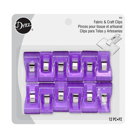 Dritz Fabric Clips - Purple - 12ct
