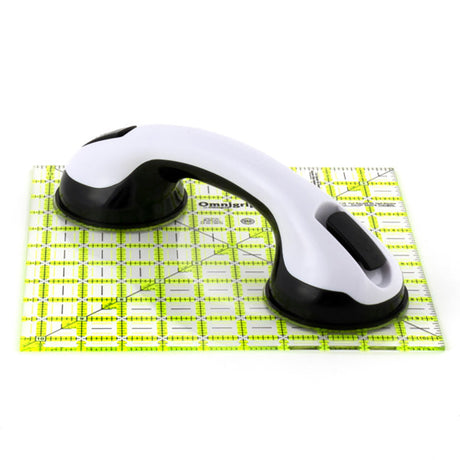 Omnigrid Ruler Grip with Double Suction Cup - White