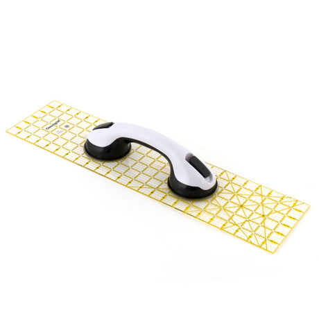 Omnigrid Ruler Grip with Double Suction Cup - White