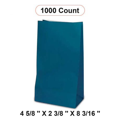 Colored Paper Gift Wrapping Bags 4 5/8'' x 2 3/8'' x 8 3/16''