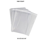 Heavy Duty Self-Sealing Lip Bags 10 1/2" x 15 1/4" 1.6 mil