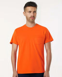 Gildan Heavy Cotton Crewneck Short Sleeve Pocket T-Shirt – Unisex Cotton Tee