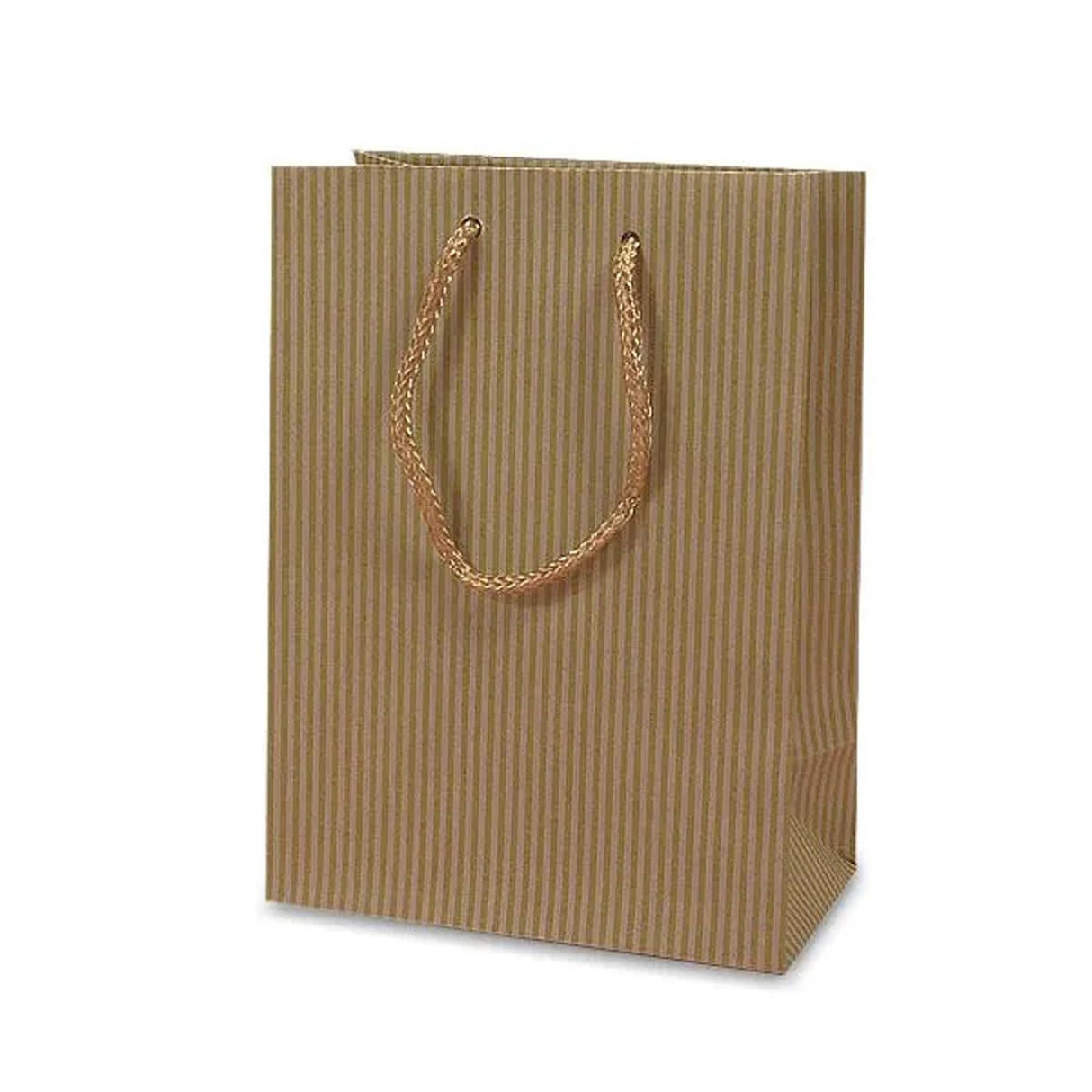 Wide Pinstripe Paper Euro Totes 13'' X 5'' X 10''