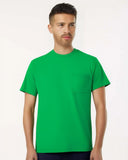 Gildan Heavy Cotton Crewneck Short Sleeve Pocket T-Shirt – Unisex Cotton Tee