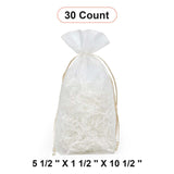 Flat Bottom Organza Bags 5 1/2''x11/2''x10 1/2'' for Special Occasions